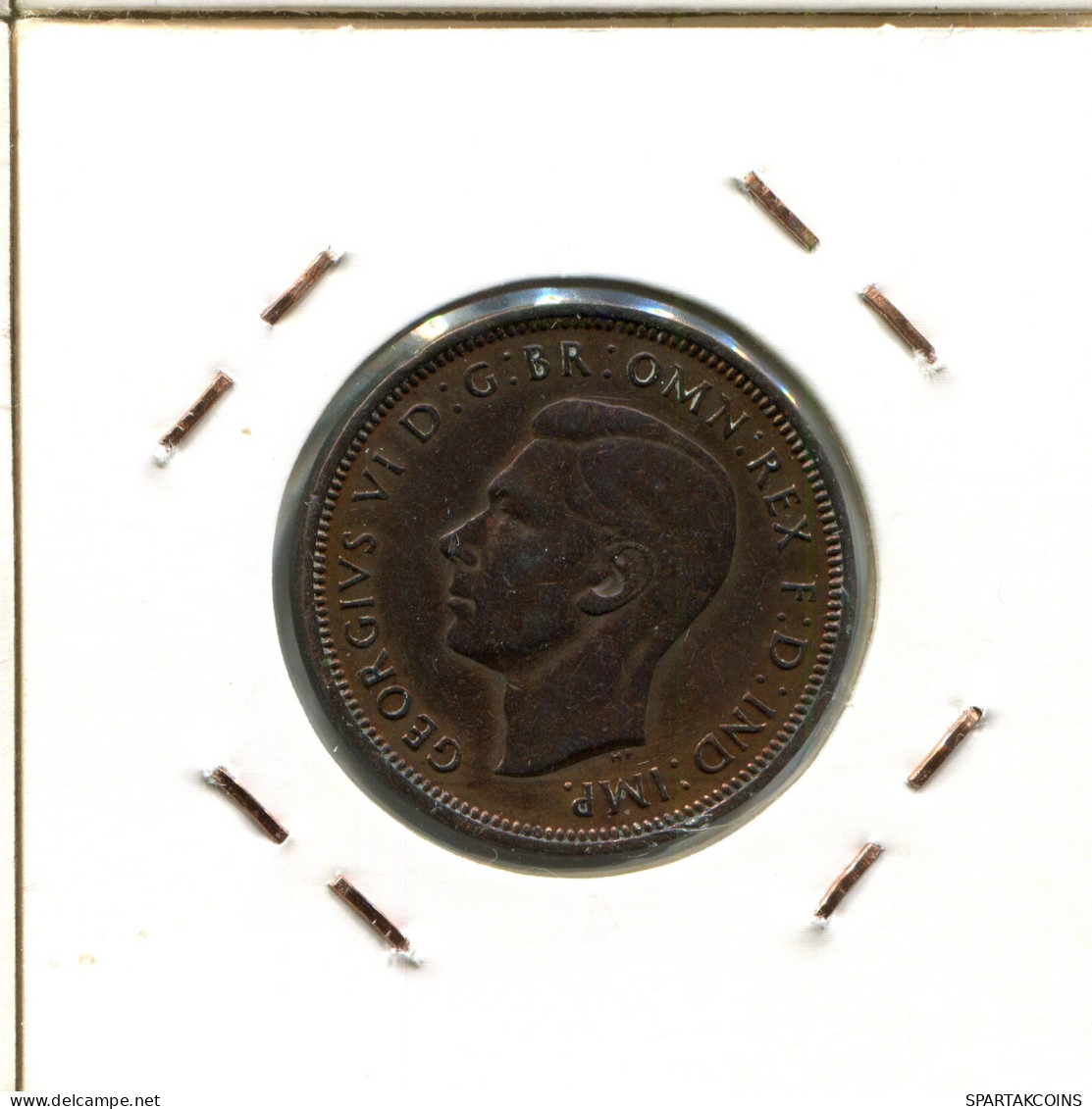 HALF PENNY 1945 UK GREAT BRITAIN Coin #AW023.U.A - C. 1/2 Penny