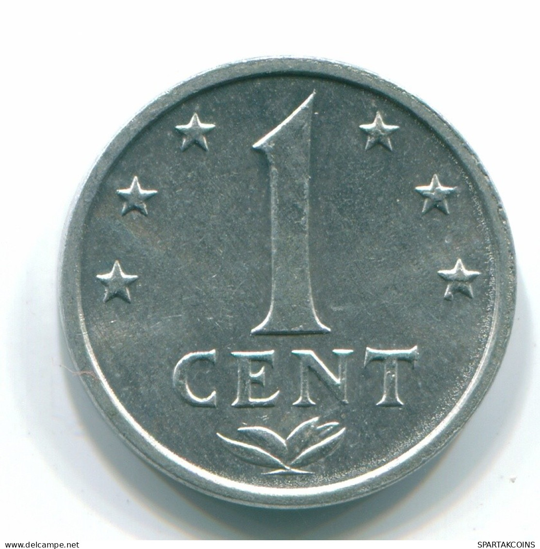 1 CENT 1980 NETHERLANDS ANTILLES Aluminium Colonial Coin #S11188.U.A - Netherlands Antilles