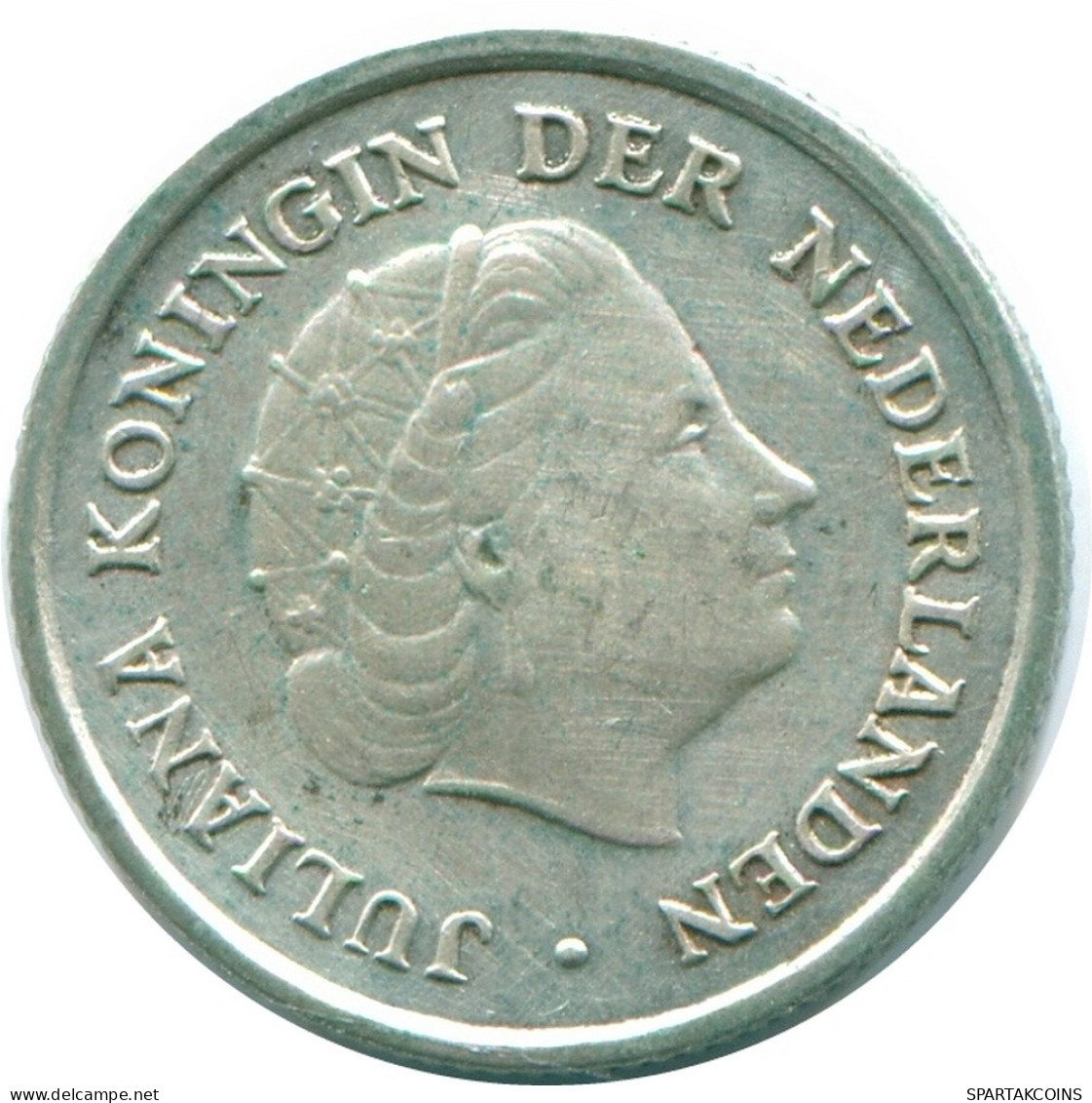 1/10 GULDEN 1960 ANTILLAS NEERLANDESAS PLATA Colonial Moneda #NL12273.3.E.A - Netherlands Antilles