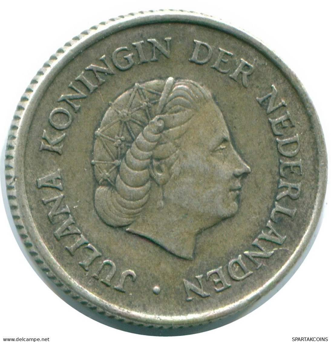 1/4 GULDEN 1965 ANTILLAS NEERLANDESAS PLATA Colonial Moneda #NL11362.4.E.A - Antilles Néerlandaises