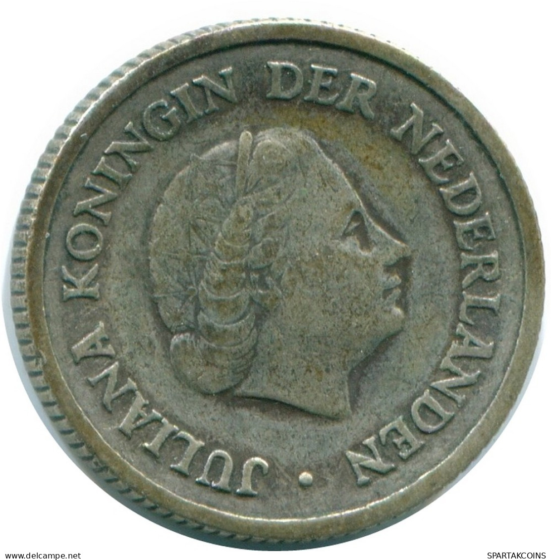 1/4 GULDEN 1956 NIEDERLÄNDISCHE ANTILLEN SILBER Koloniale Münze #NL10932.4.D.A - Niederländische Antillen