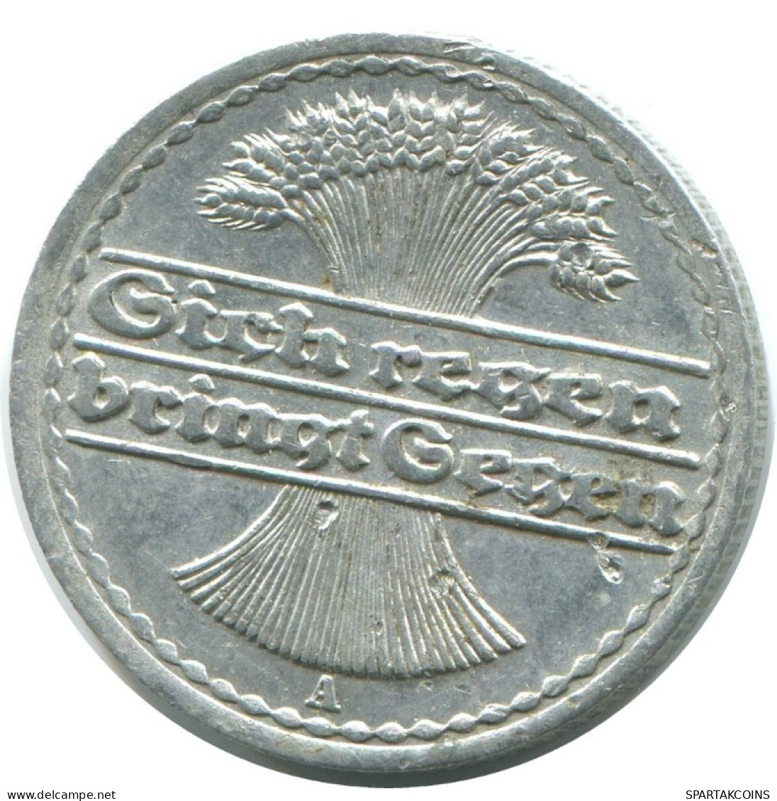 50 PFENNIG 1921 A GERMANY Coin #AD646.9.U.A - 50 Renten- & 50 Reichspfennig