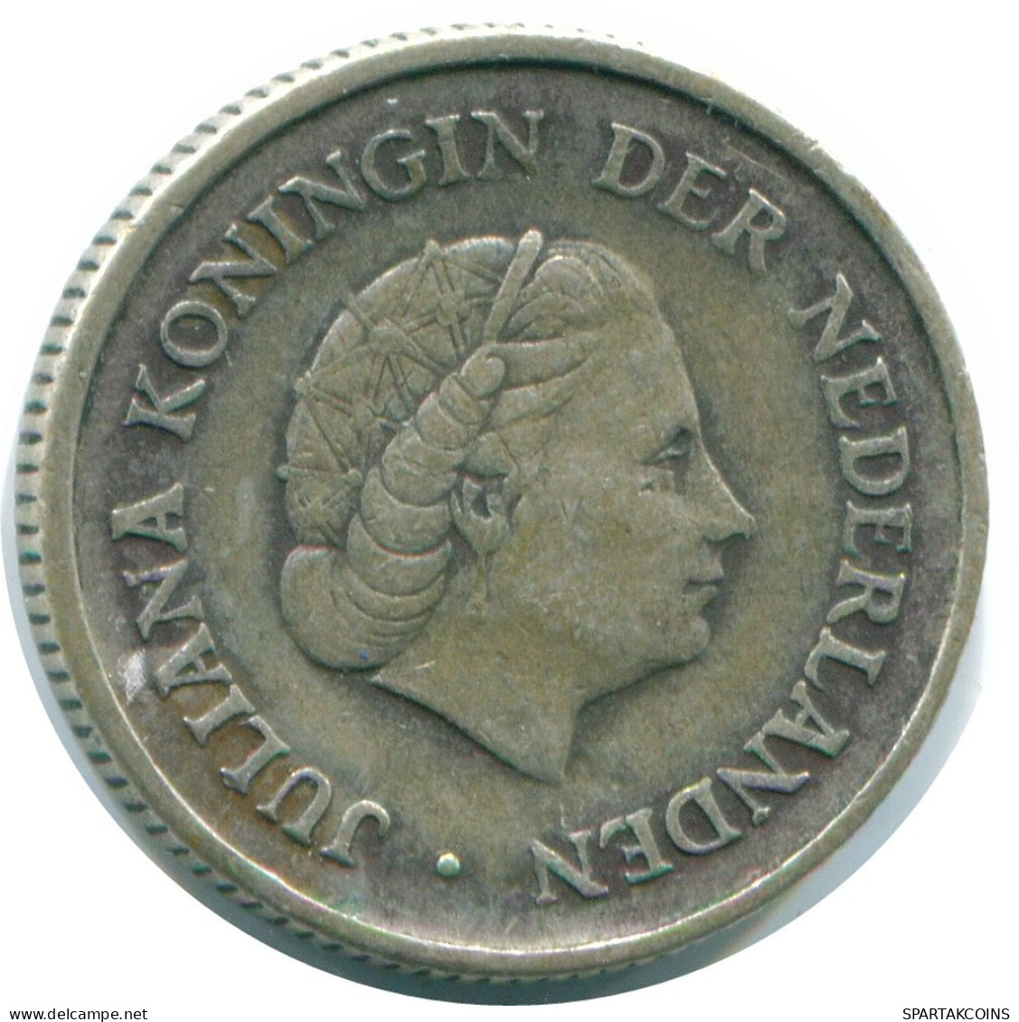 1/4 GULDEN 1965 NIEDERLÄNDISCHE ANTILLEN SILBER Koloniale Münze #NL11414.4.D.A - Niederländische Antillen