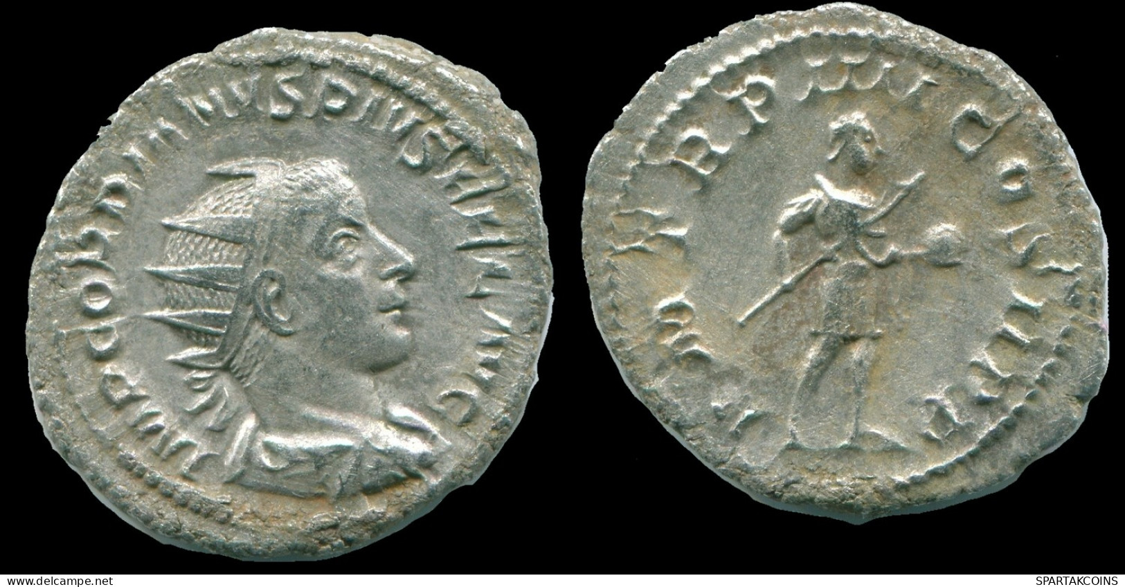 GORDIAN III AR ANTONINIANUS ROME AD 241 P M TR P IIII COS II P P #ANC13142.38.E.A - Der Soldatenkaiser (die Militärkrise) (235 / 284)