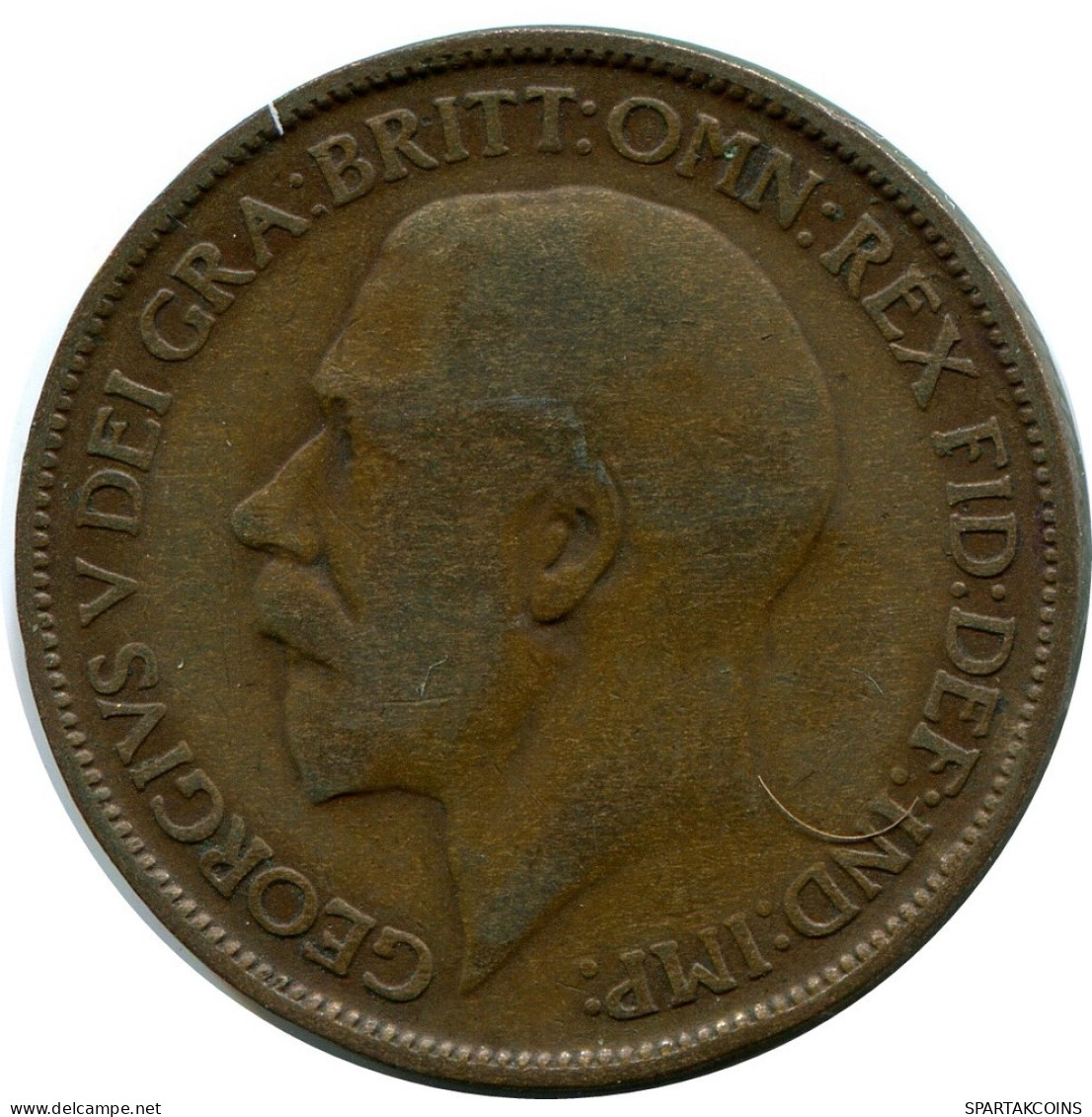 HALF PENNY 1913 UK GREAT BRITAIN Coin #AZ605.U.A - C. 1/2 Penny