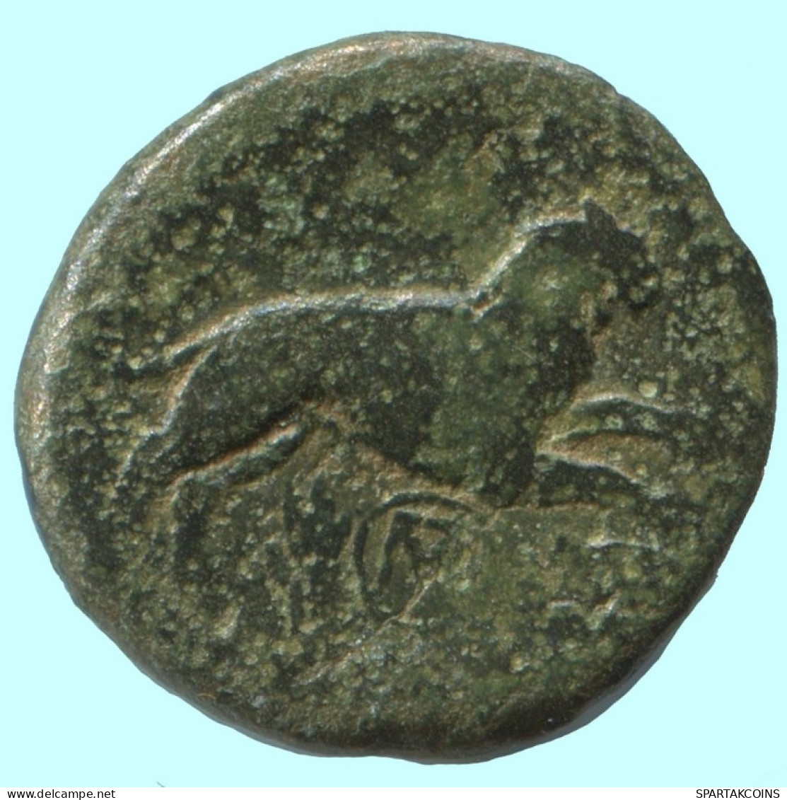 LION GENUINE ANTIKE GRIECHISCHE Münze 6.9g/18mm GRIECHISCHE Münze #AF909.12.D.A - Griechische Münzen