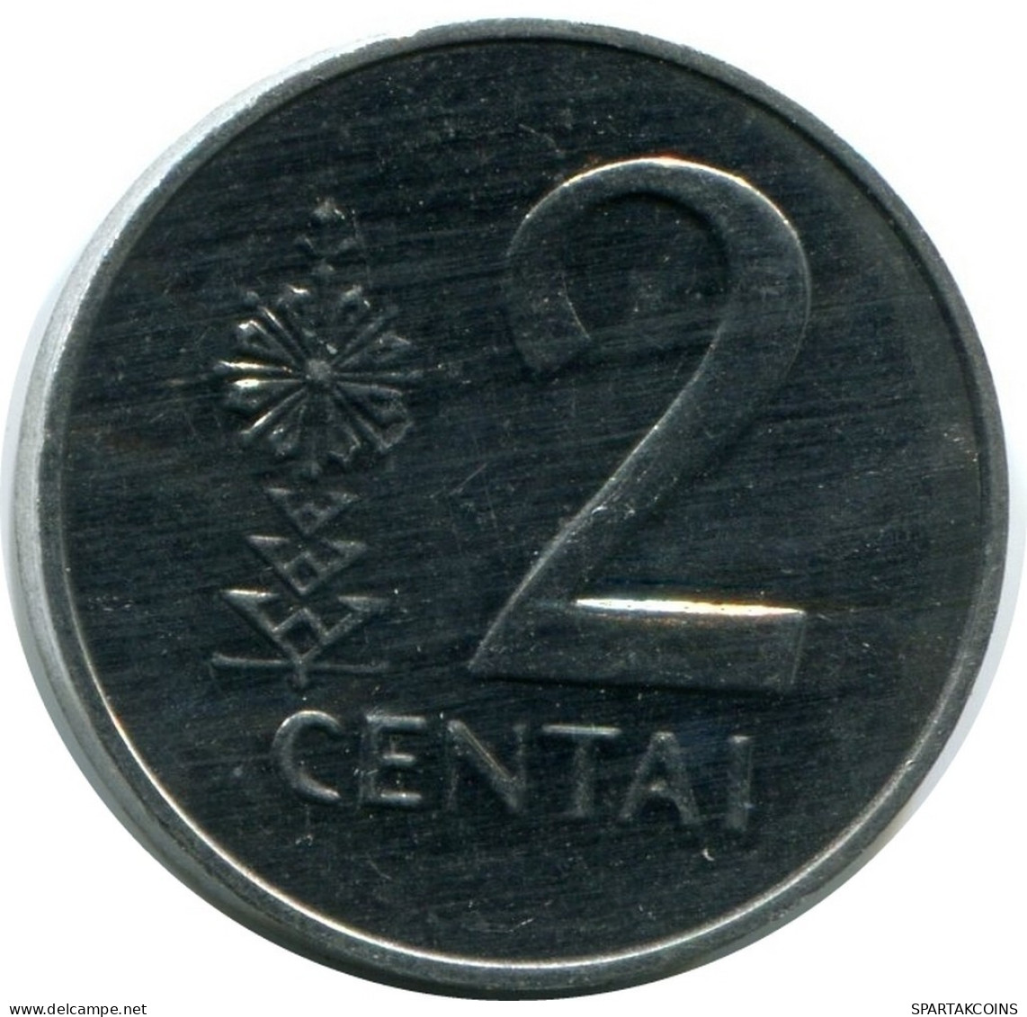 2 CENTAI 1991 LITHUANIA UNC Coin #M10265.U.A - Lituanie