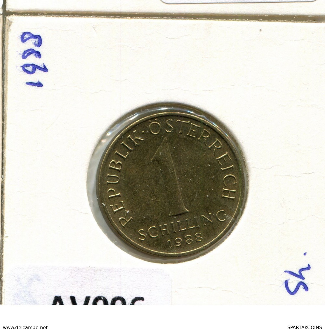 1 SCHILLING 1988 AUSTRIA Moneda #AV096.E.A - Austria