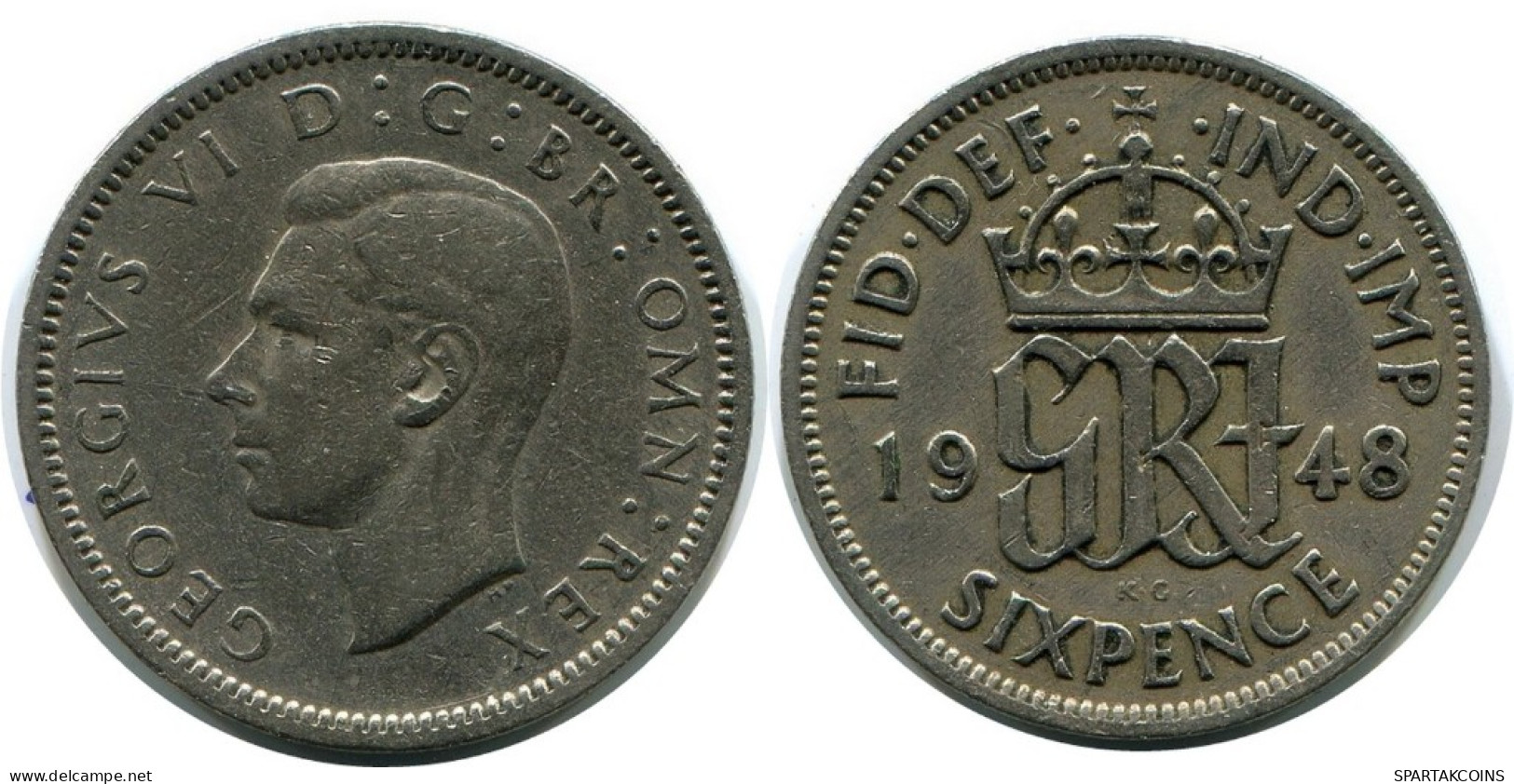 SIXPENCE 1948 UK GROßBRITANNIEN GREAT BRITAIN Münze #AN506.D.A - H. 6 Pence