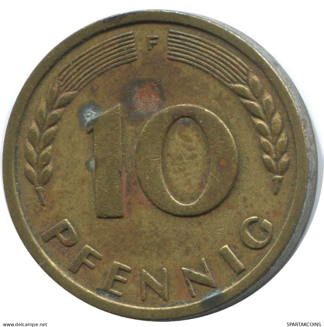 10 PFENNIG 1950 F BRD DEUTSCHLAND Münze GERMANY #AD555.9.D.A - 10 Pfennig