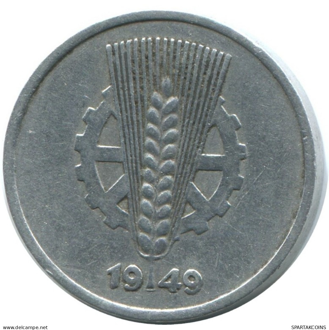 5 PFENNIG 1949 A DDR EAST GERMANY Coin #AE021.U.A - 5 Pfennig