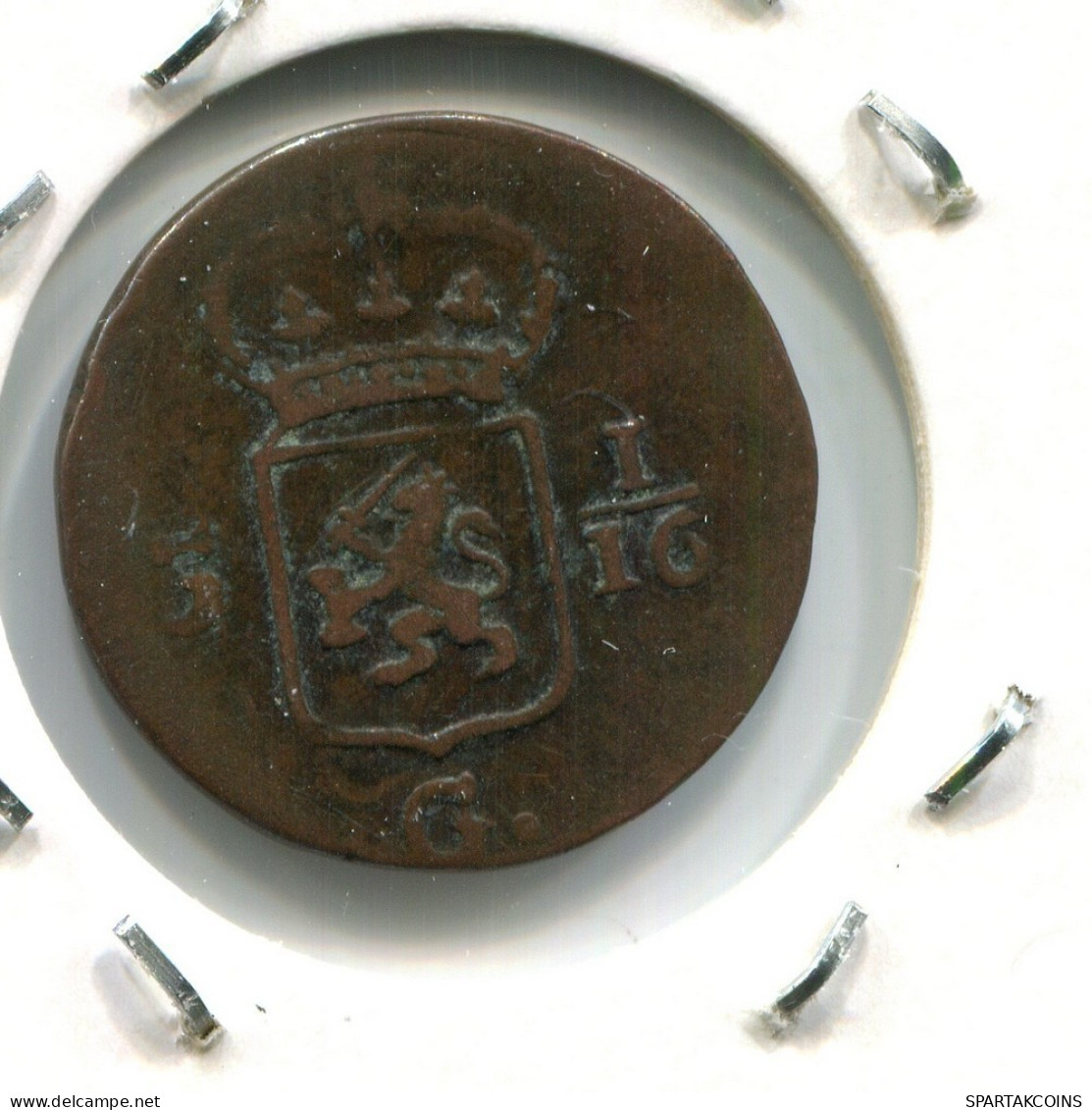 1808 BATAVIA VOC DUIT NEERLANDÉS NETHERLANDS Colonial Moneda #VOC2064.10.E.A - Dutch East Indies