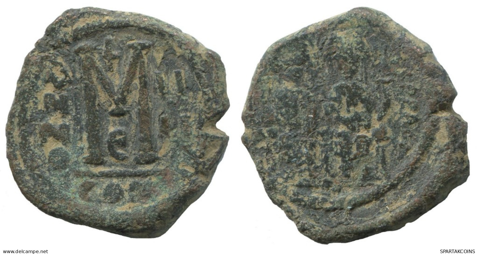HERACLIUS FOLLIS Authentique ORIGINAL Antique BYZANTIN Pièce 13g/29mm #AA516.19.F.A - Byzantinische Münzen