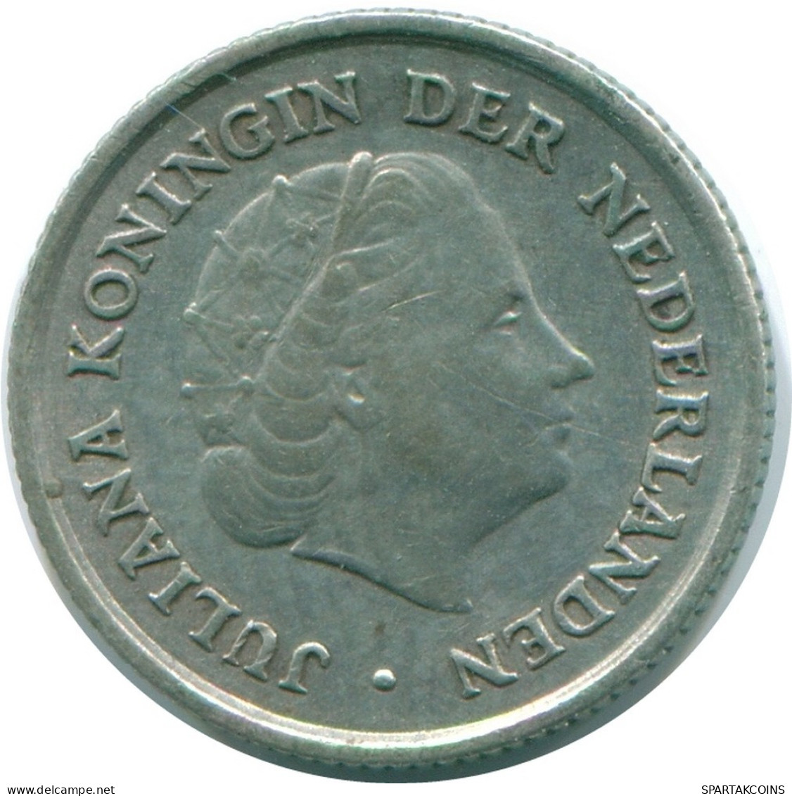 1/10 GULDEN 1963 NIEDERLÄNDISCHE ANTILLEN SILBER Koloniale Münze #NL12537.3.D.A - Netherlands Antilles