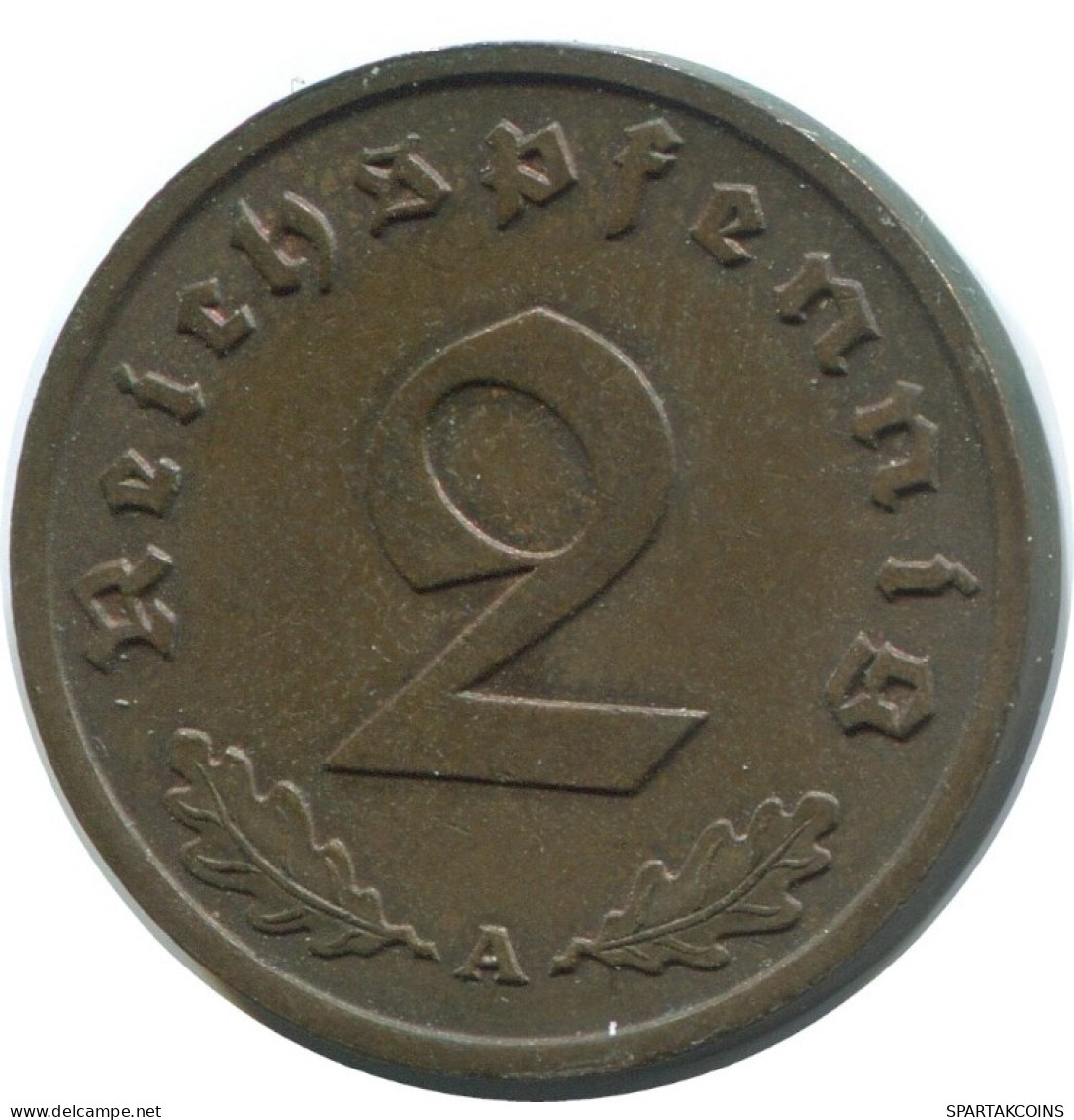 2 REICHSPFENNIG 1937 A DEUTSCHLAND Münze GERMANY #AE269.D.A - 2 Pfennig