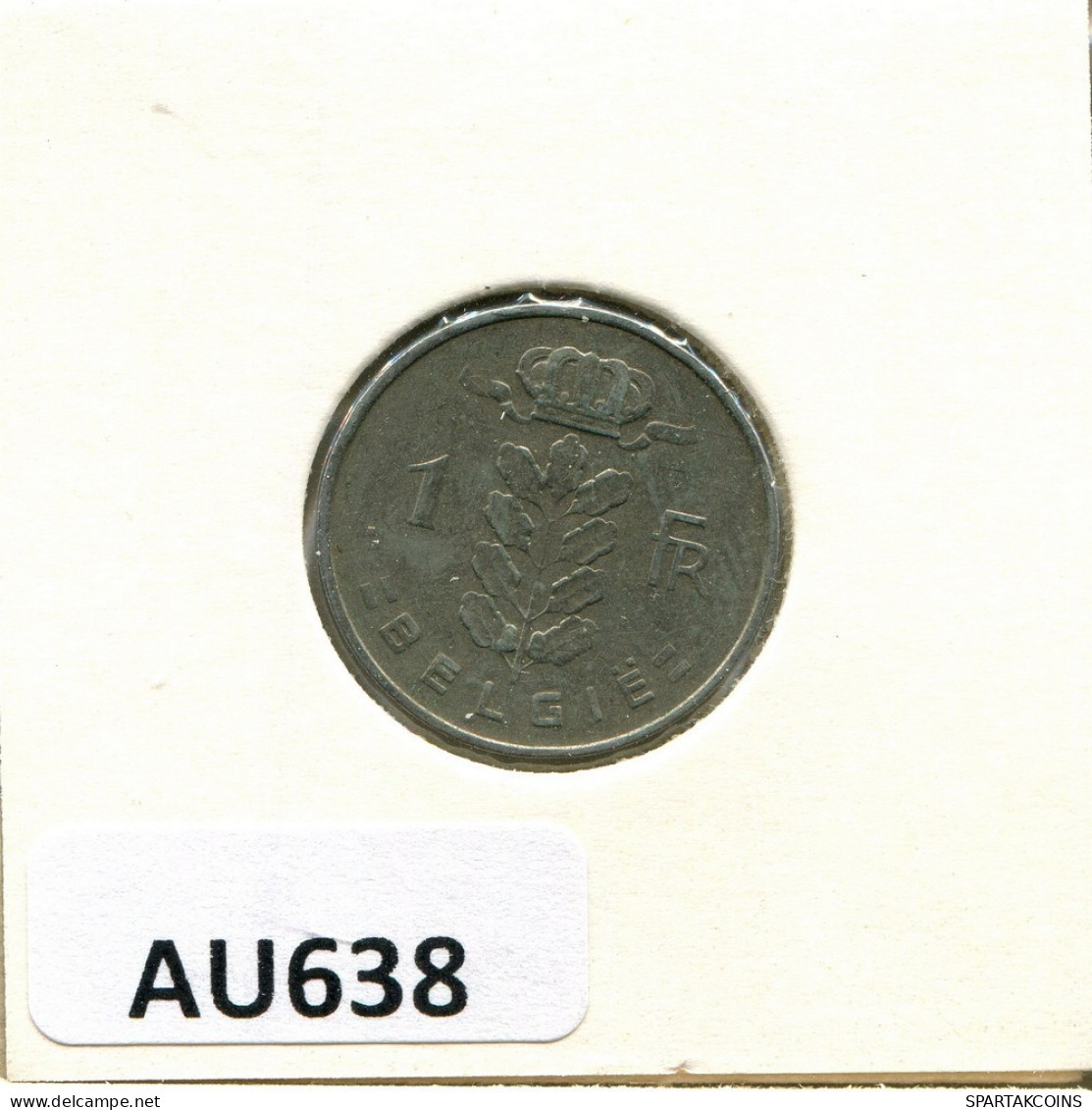 1 FRANC 1963 DUTCH Text BELGIUM Coin #AU638.U.A - 1 Franc