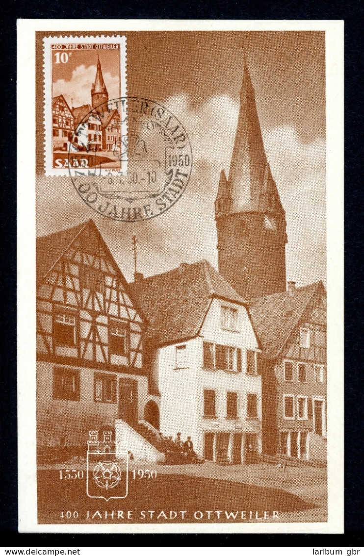 Saarland Maximum-Karte 296 Ersttagssonderstempel #HK180 - Sonstige & Ohne Zuordnung