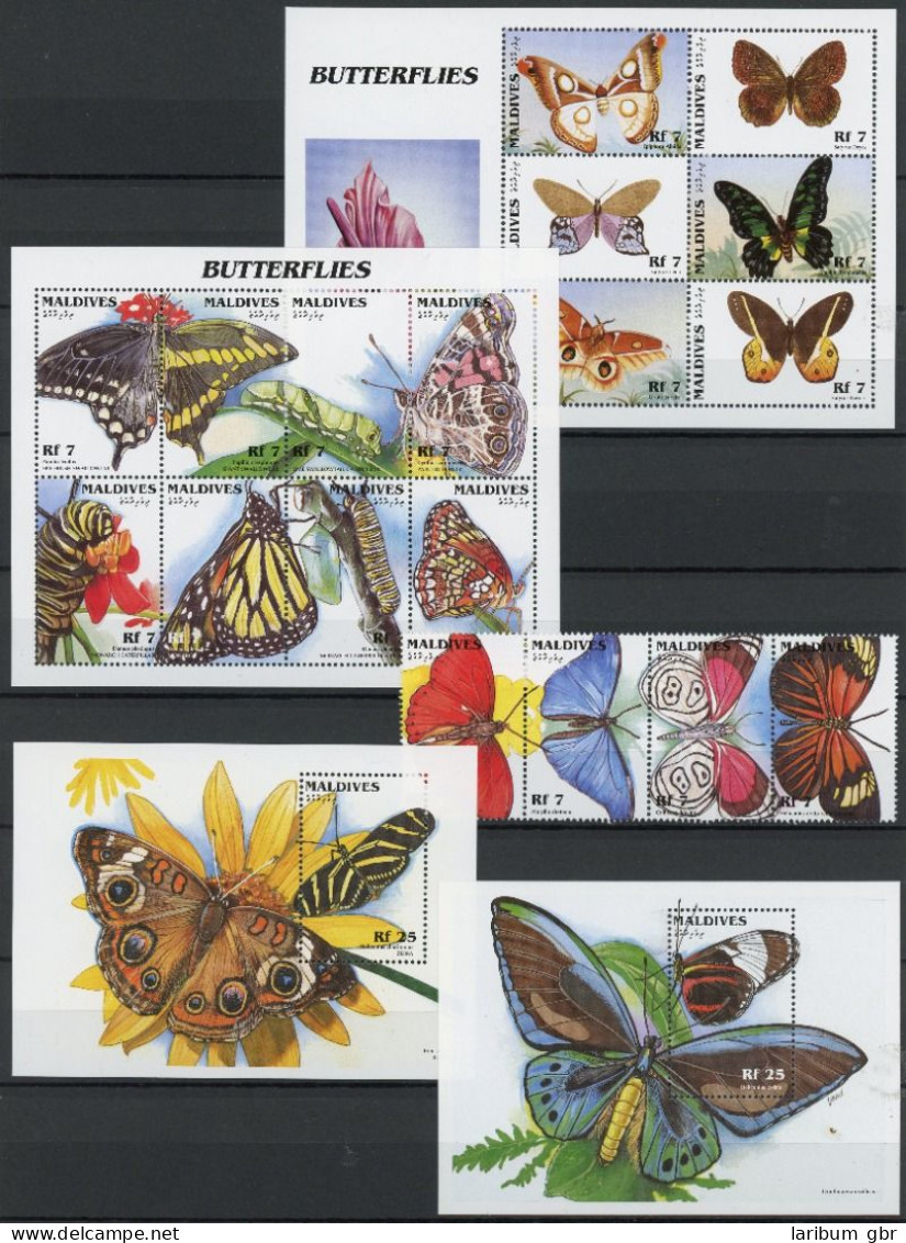 Malediven Satz 2653-2670 + Bl. 267-268 Postfrisch Schmetterling #JY430 - Malediven (1965-...)