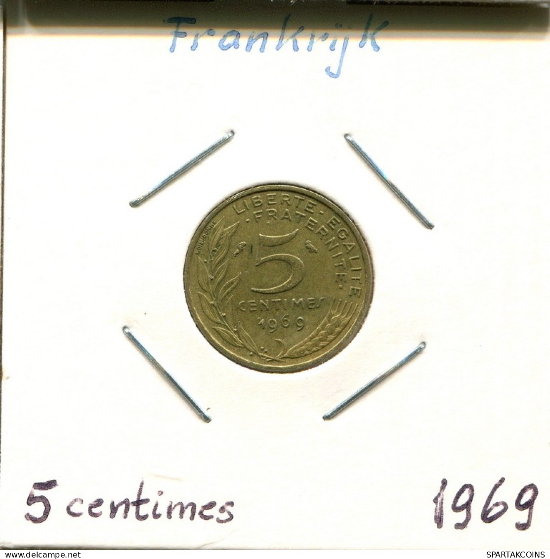 5 CENTIMES 1969 FRANCE Pièce Française #AM038.F.A - 5 Centimes