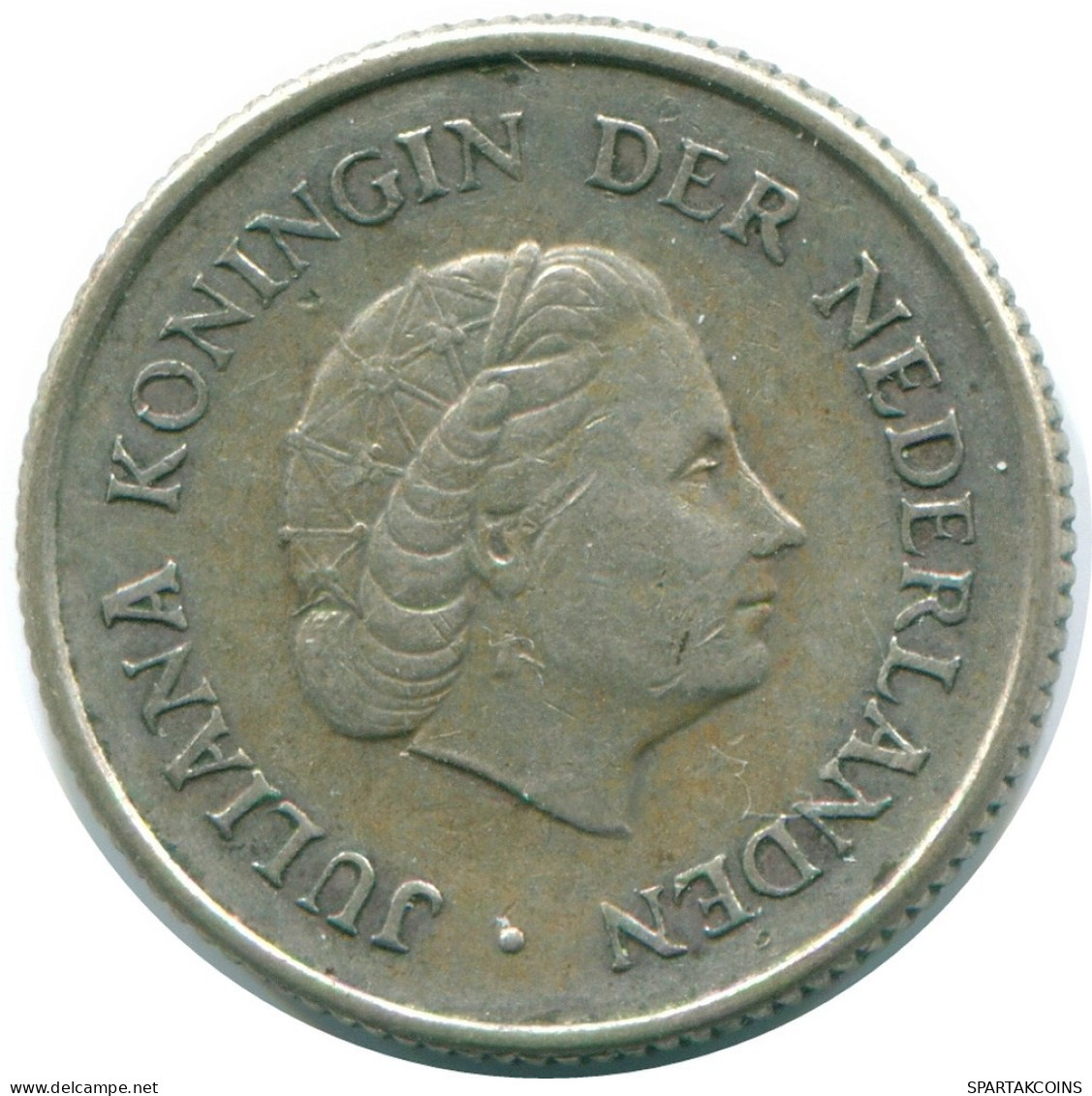 1/4 GULDEN 1967 NIEDERLÄNDISCHE ANTILLEN SILBER Koloniale Münze #NL11570.4.D.A - Niederländische Antillen