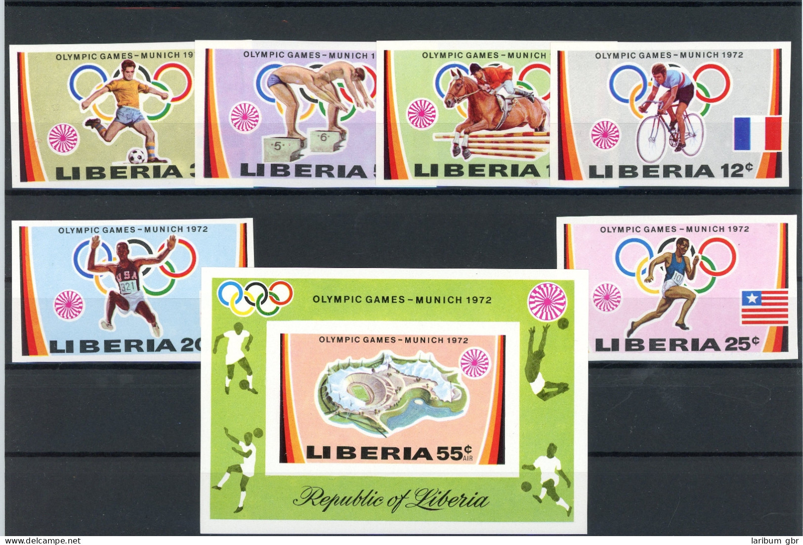 Liberia 826-831 B, Block 60 B Postfrisch Olympia #ID293 - Liberia