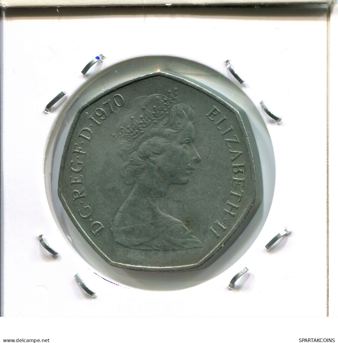 50 PENCE 1970 UK GBAN BRETAÑA GREAT BRITAIN Moneda #AW987.E.A - Andere & Zonder Classificatie
