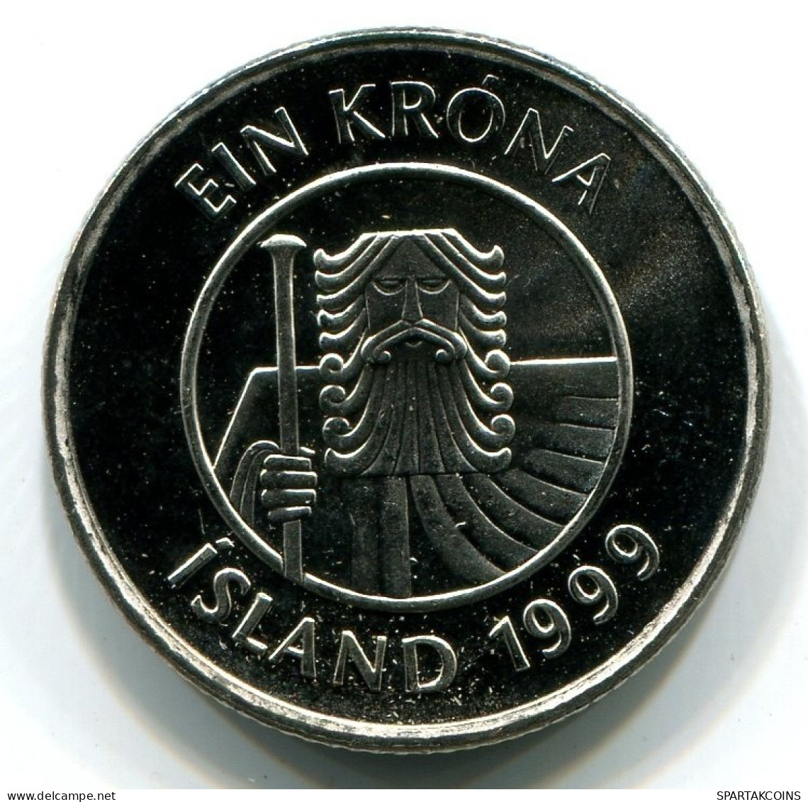 1 KRONA 1999 ISLANDE ICELAND UNC Fish Pièce #W11065.F.A - Island