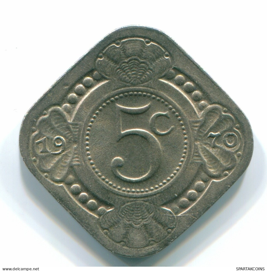 5 CENTS 1970 ANTILLES NÉERLANDAISES Nickel Colonial Pièce #S12523.F.A - Niederländische Antillen