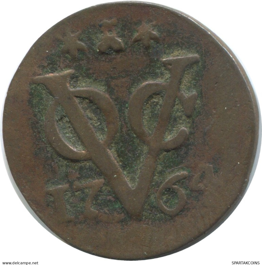 1764 ZEALAND VOC DUIT NEERLANDÉS NETHERLANDS INDIES #AE716.16.E.A - Indes Neerlandesas