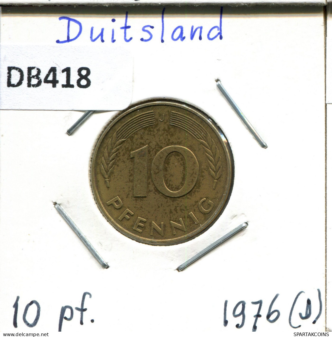 10 PFENNIG 1976 J BRD DEUTSCHLAND Münze GERMANY #DB418.D.A - 10 Pfennig