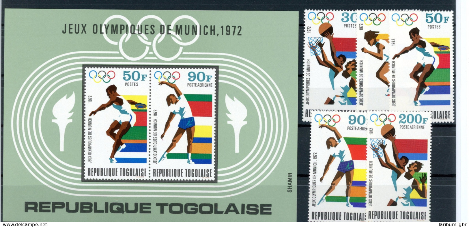 Togo 930-934, Block 65 Postfrisch Olympia #ID315 - Togo (1960-...)