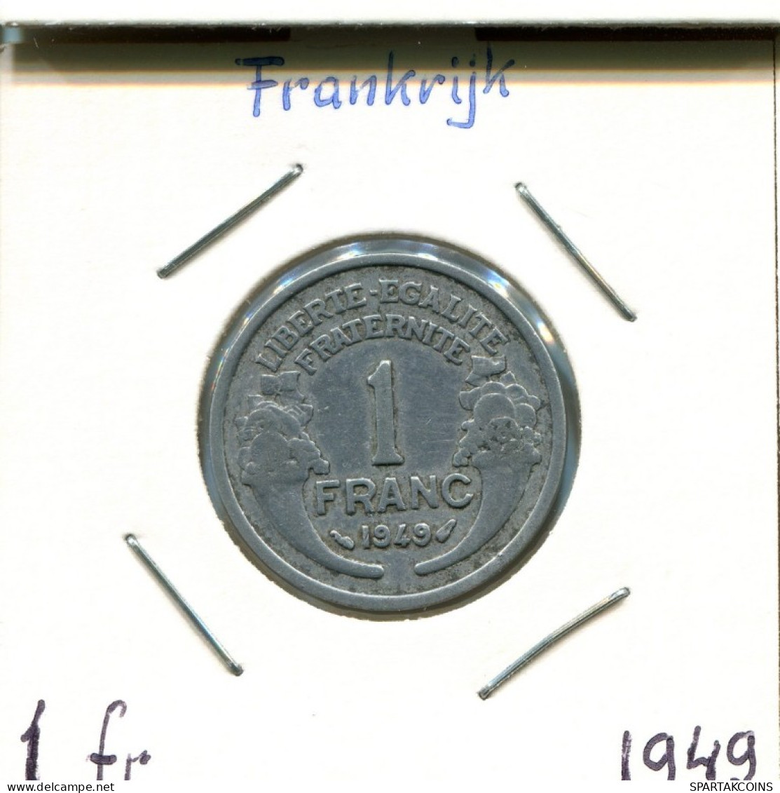 1 FRANC 1949 FRANCIA FRANCE Moneda #AM297.E.A - 1 Franc