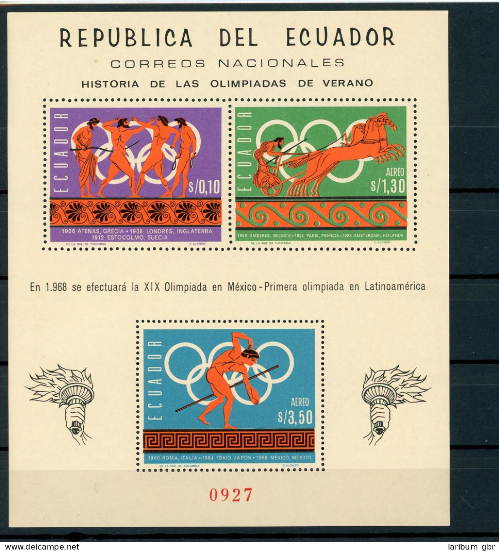 Ecuador Block26A Postfrisch #HL336 - Equateur