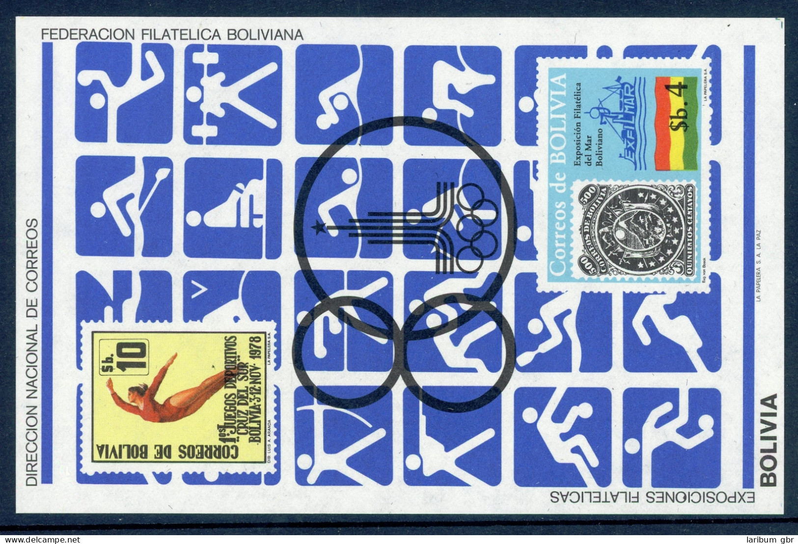 Bolivien Block 100 Postfrisch Olympia 1980 #HL266 - Bolivien
