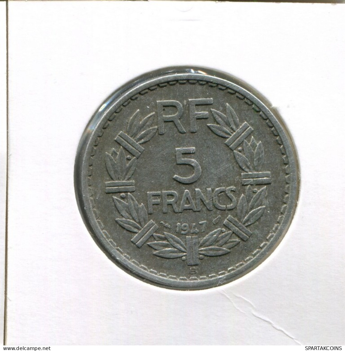 5 FRANCS 1947 B FRANCE French Coin #AK767.U.A - 5 Francs