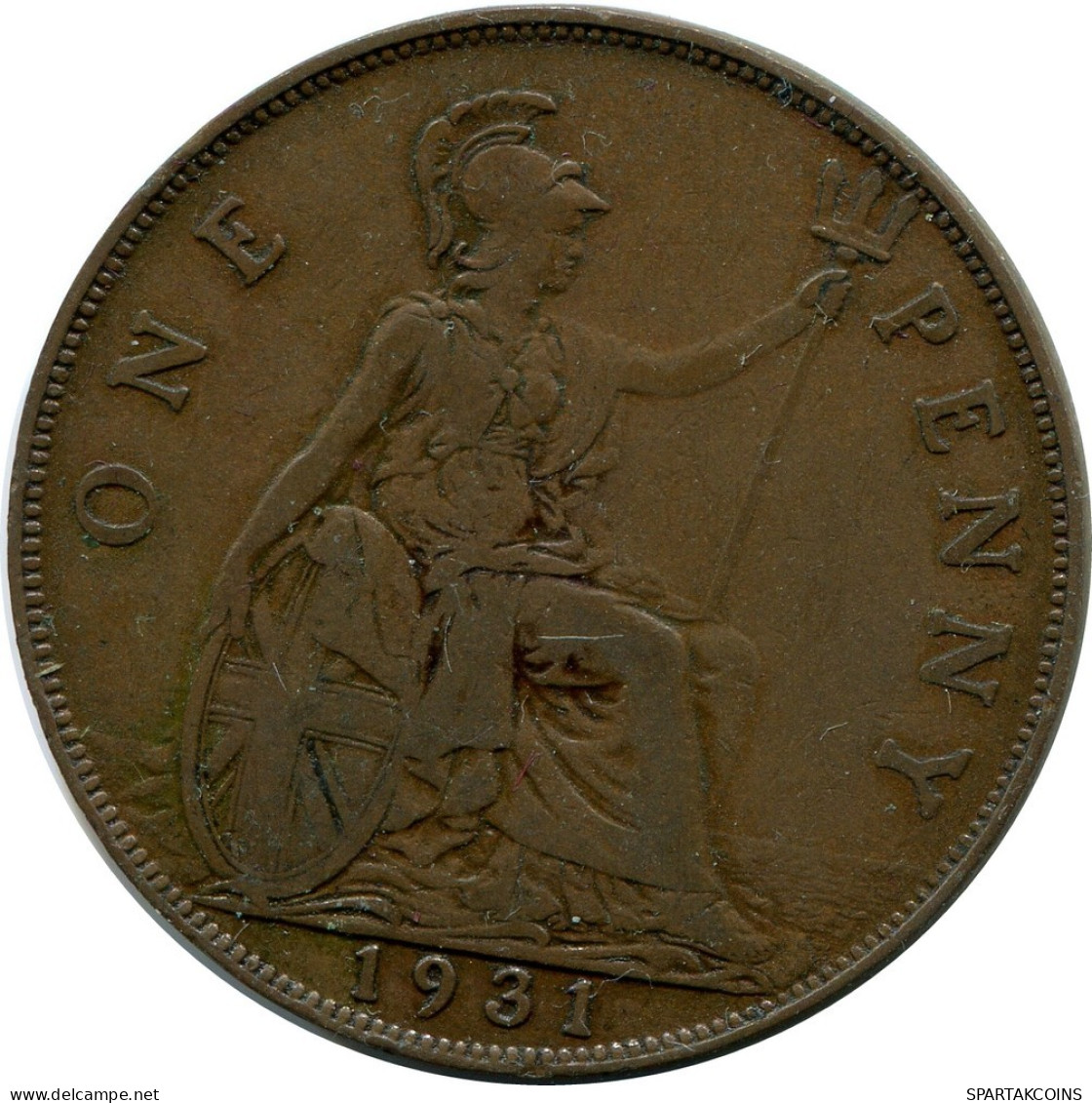 PENNY 1931 UK GREAT BRITAIN Coin #AZ719.U.A - D. 1 Penny