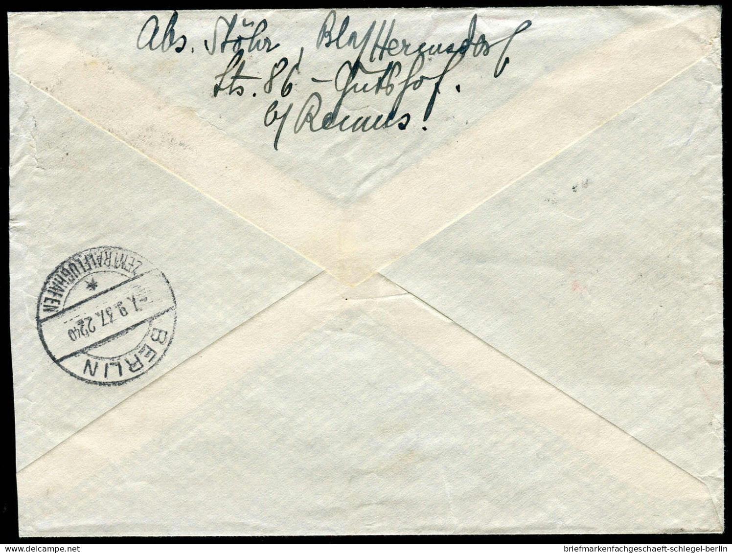 Berliner Postgeschichte, 1937, 529, 534, 648, Brief - Brieven En Documenten