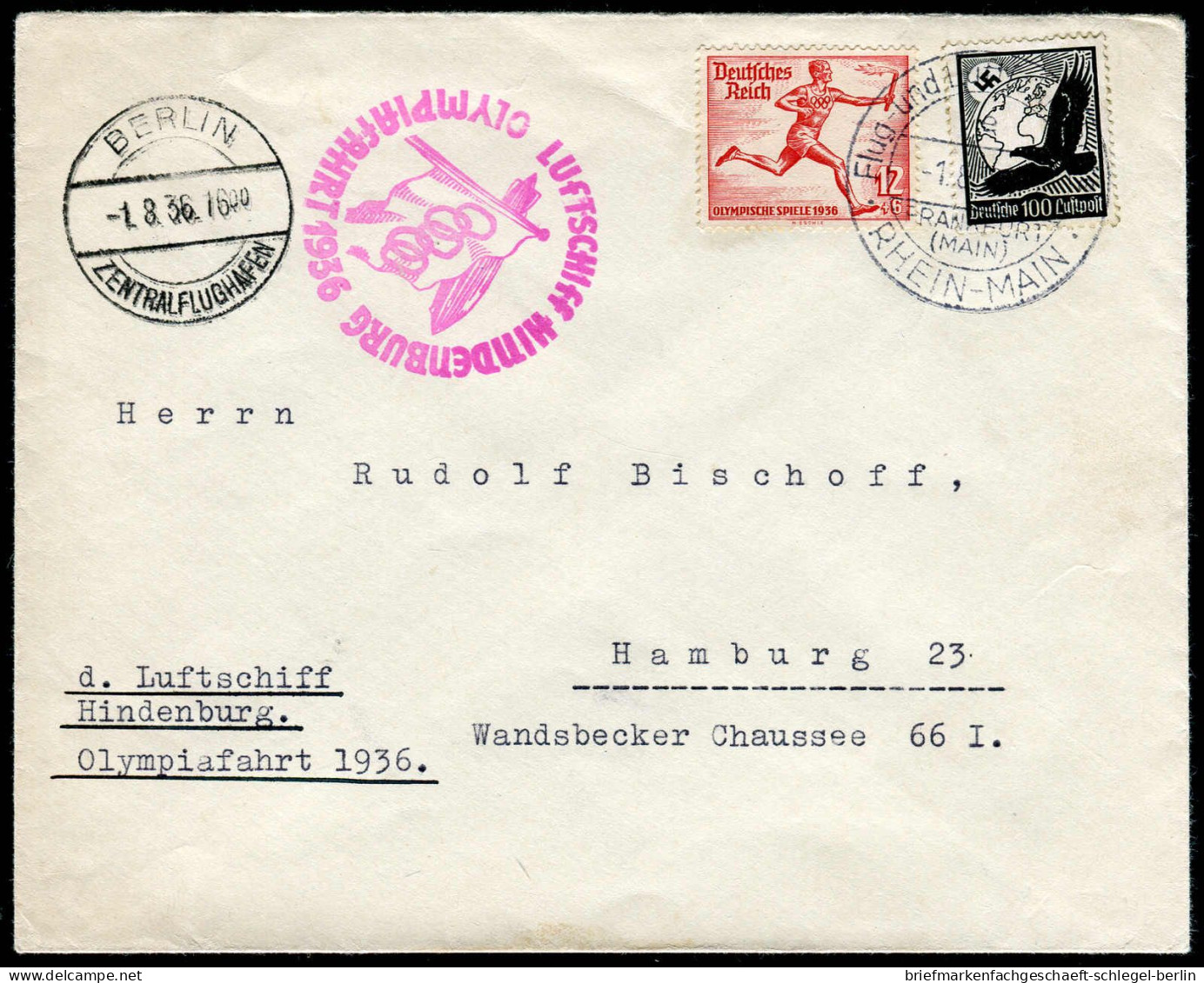 Berliner Postgeschichte, 1936, 537, 613, Brief - Brieven En Documenten