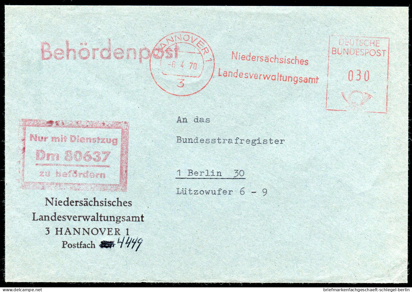 Bundesrepublik Deutschland, 1970, AFS, Brief - Sonstige & Ohne Zuordnung