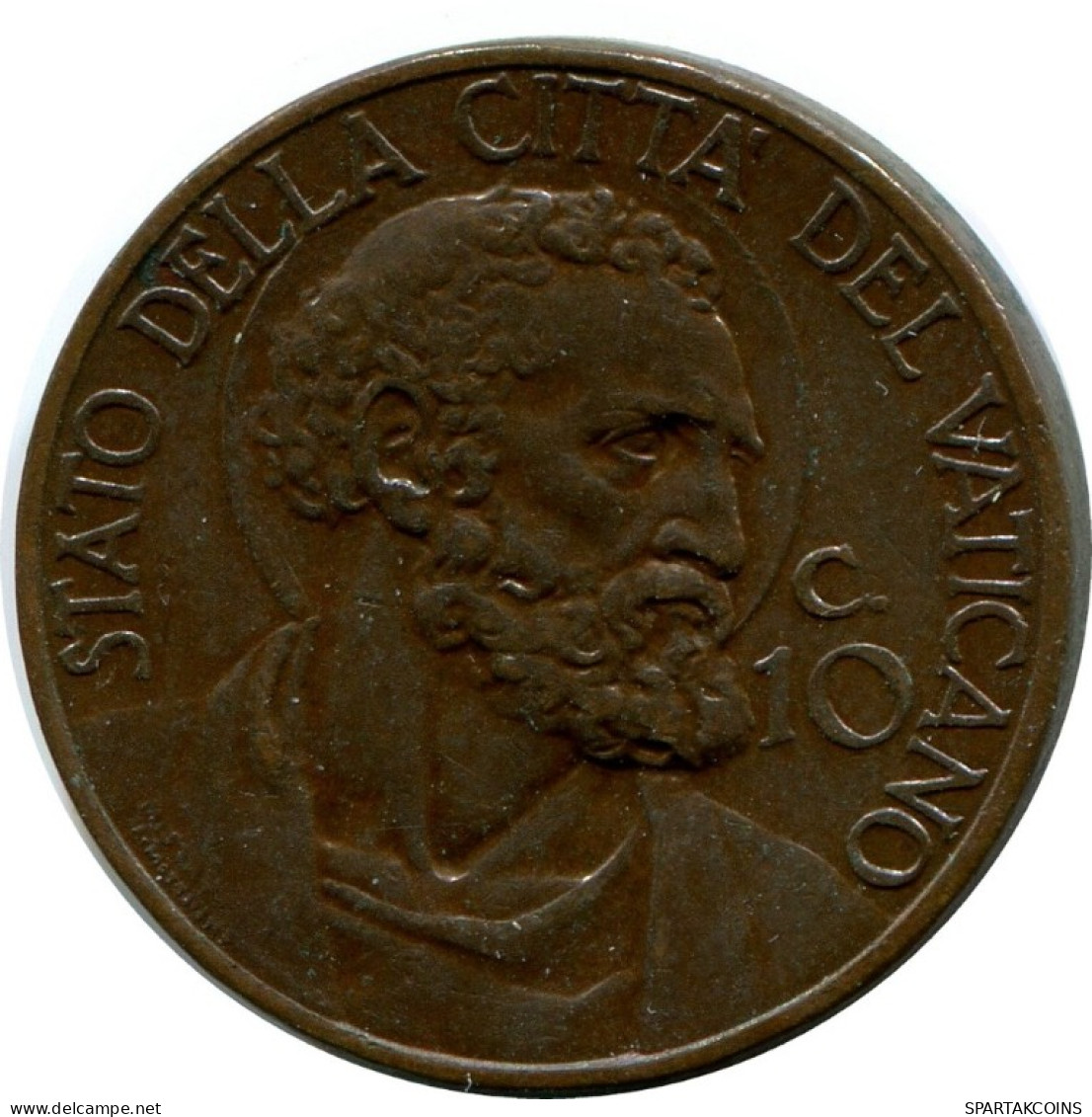 10 CENTESIMI 1937 VATICANO VATICAN Moneda Pius XI (1922-1939) #AH347.16.E.A - Vaticano (Ciudad Del)