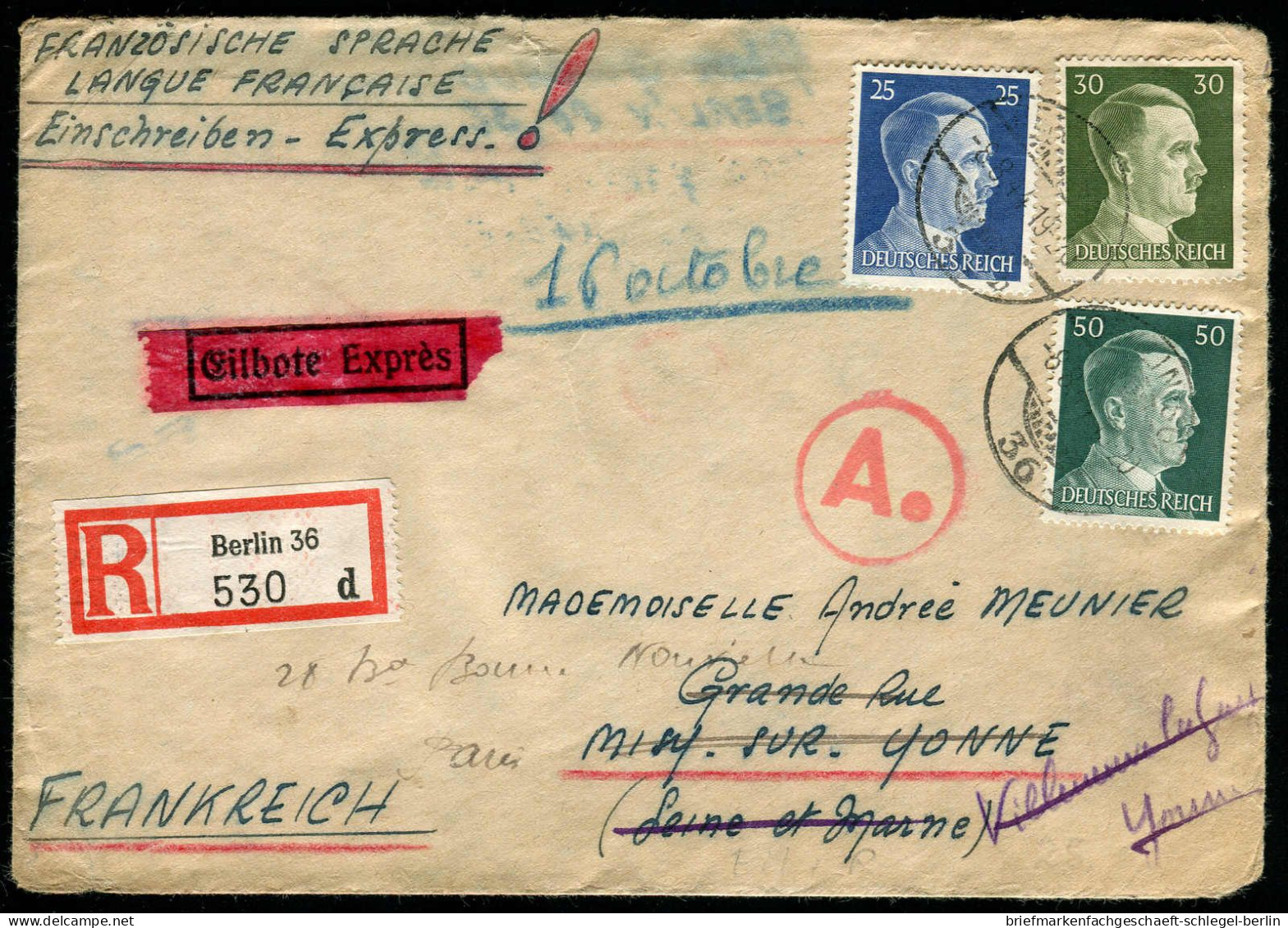 Deutsches Reich, 1944, 793, 794, 796, Brief - Sonstige & Ohne Zuordnung