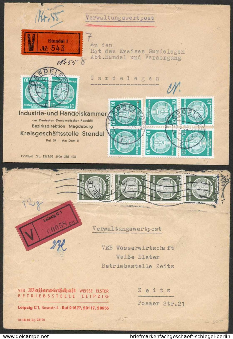 DDR, 1955, 8 X(4) - 19 I (8), Brief - Andere & Zonder Classificatie