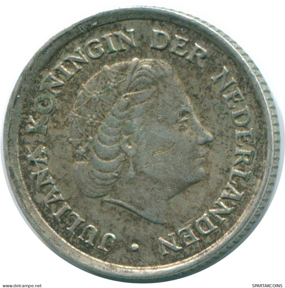 1/10 GULDEN 1966 ANTILLAS NEERLANDESAS PLATA Colonial Moneda #NL12870.3.E.A - Antilles Néerlandaises