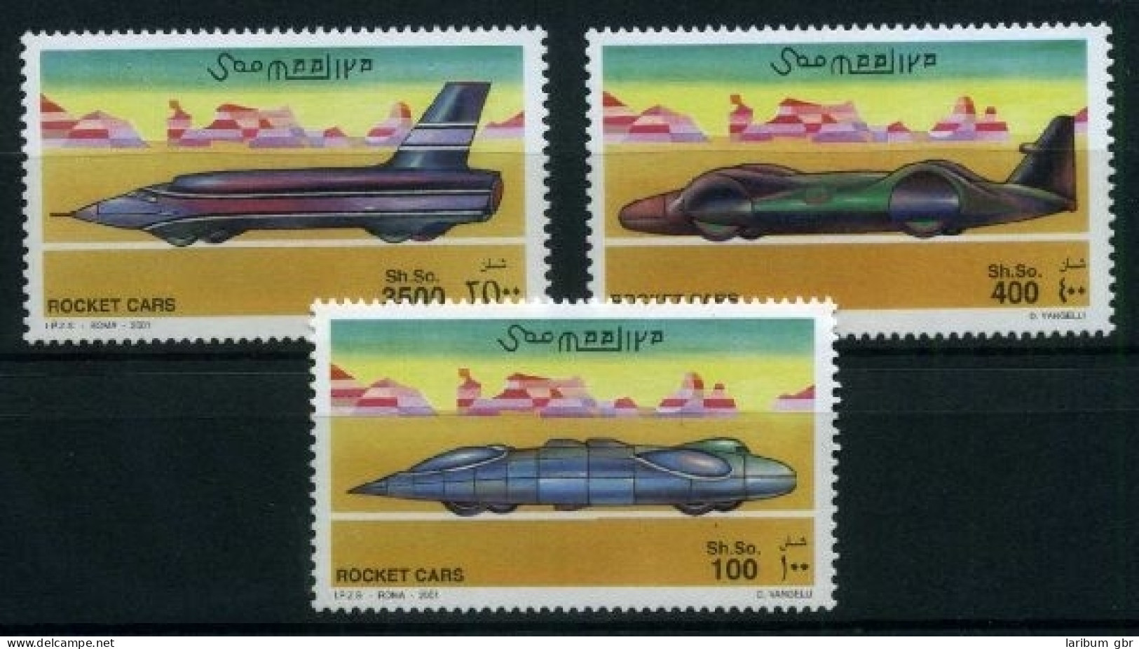 Somalia 860-62 Postfrisch Raketenautos #HK466 - Somalië (1960-...)