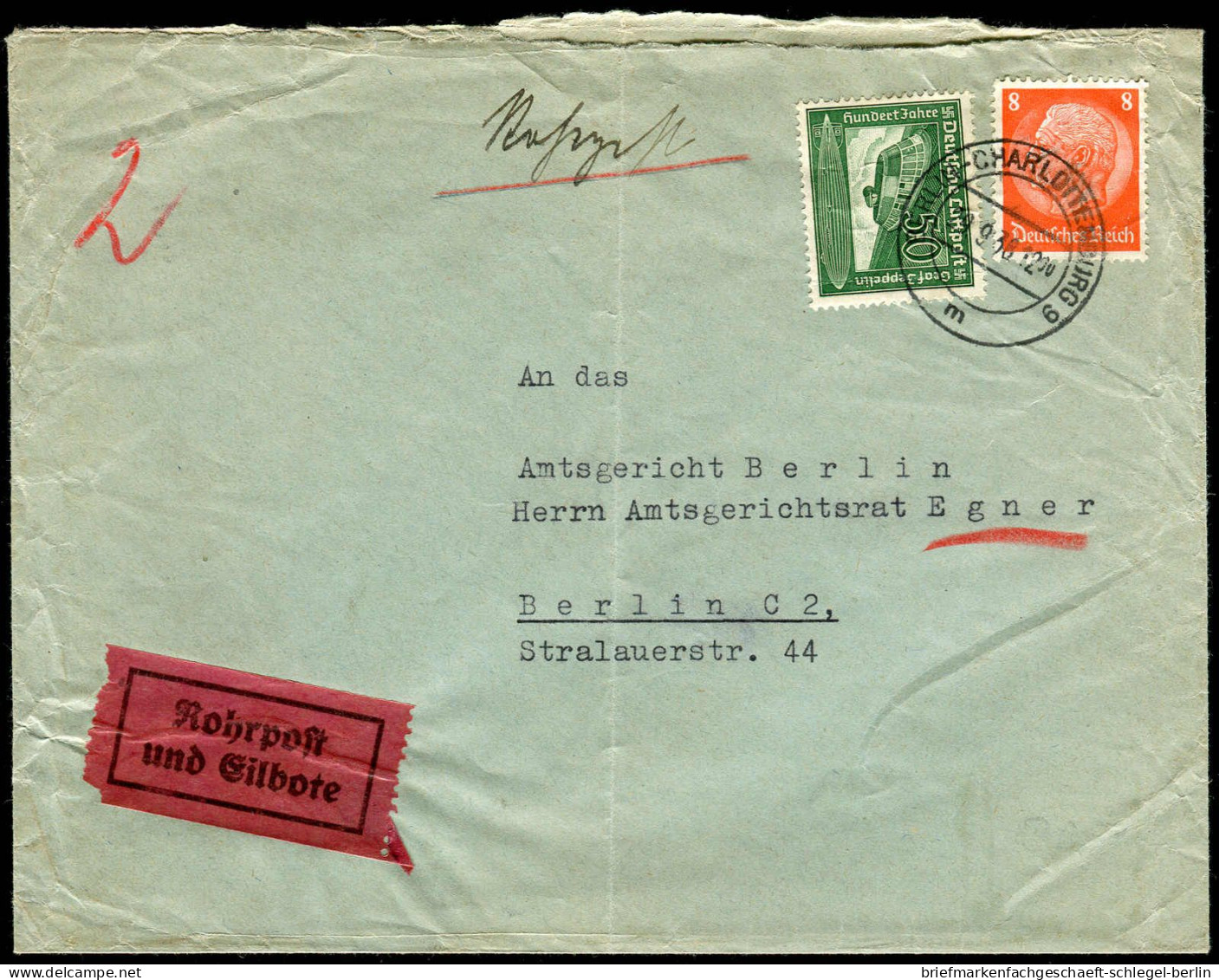 Berliner Postgeschichte, 1938, 517, 670, Brief - Lettres & Documents