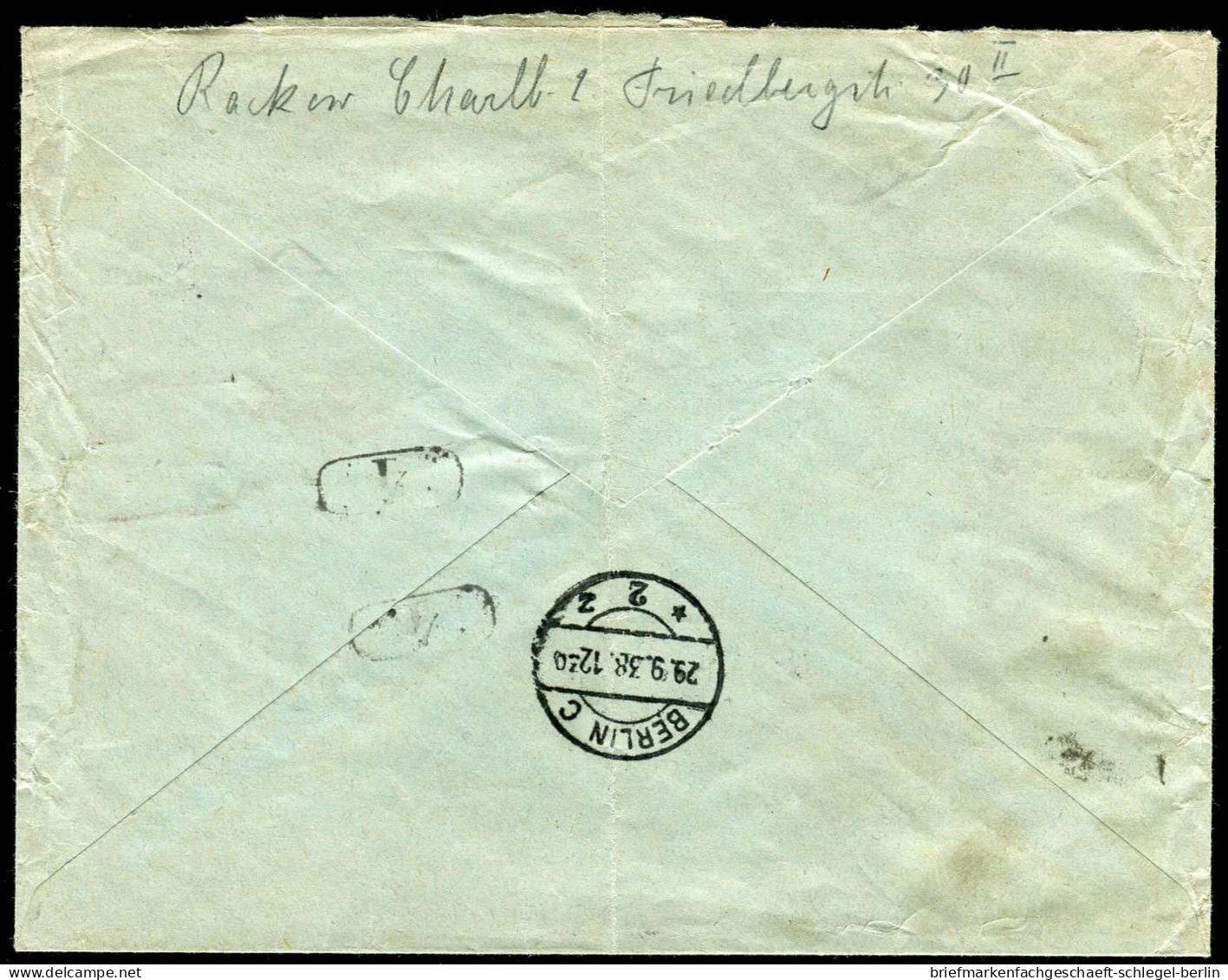 Berliner Postgeschichte, 1938, 517, 670, Brief - Storia Postale