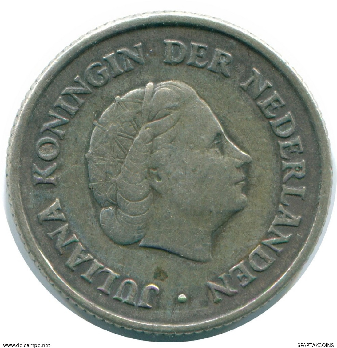 1/4 GULDEN 1962 NIEDERLÄNDISCHE ANTILLEN SILBER Koloniale Münze #NL11168.4.D.A - Niederländische Antillen