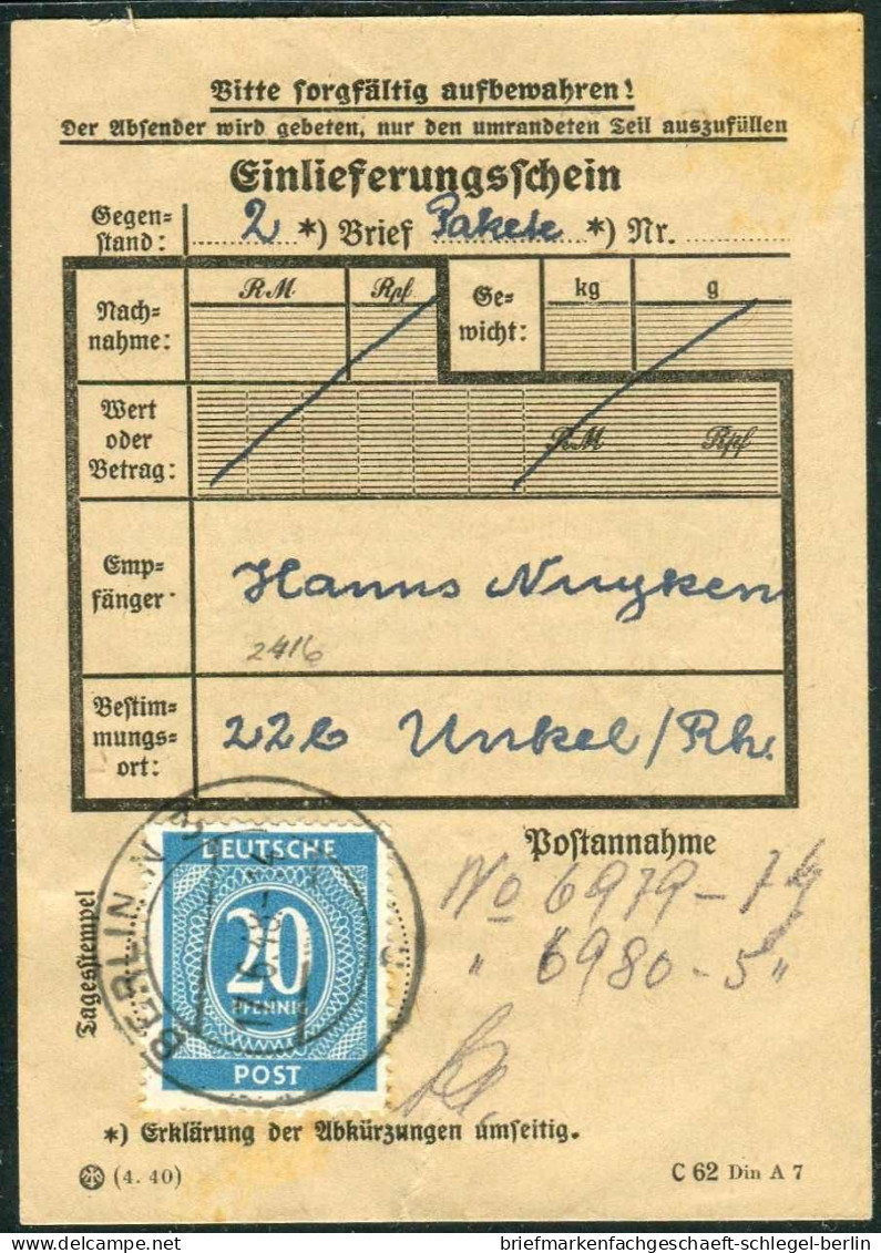 Berlin, 1948, 924, Brief - Autres & Non Classés