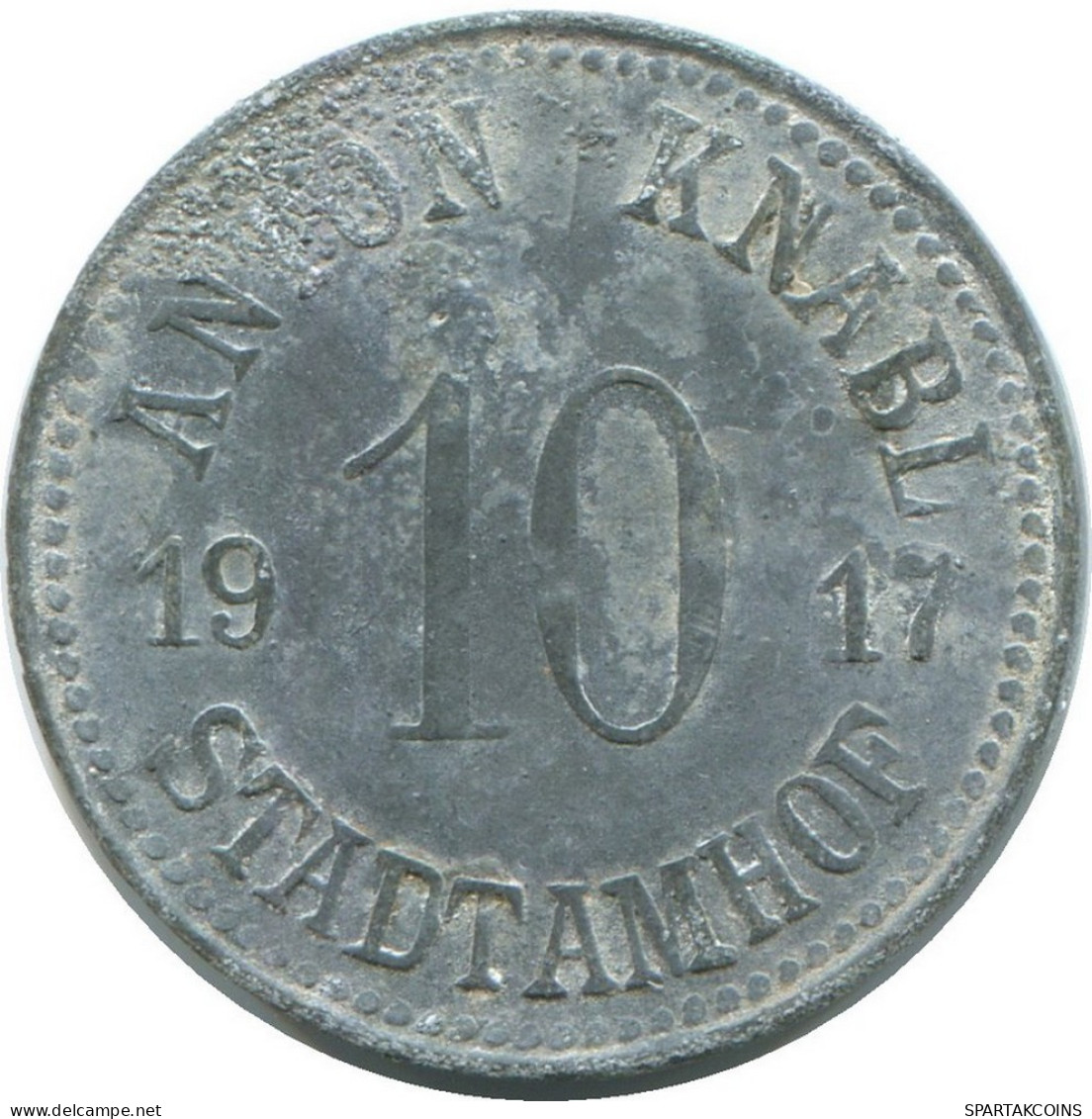 BAVARIA 5 PFENNIG 1917 Anton Knabl Notgeld German States #DE10483.6.F.A - 5 Pfennig