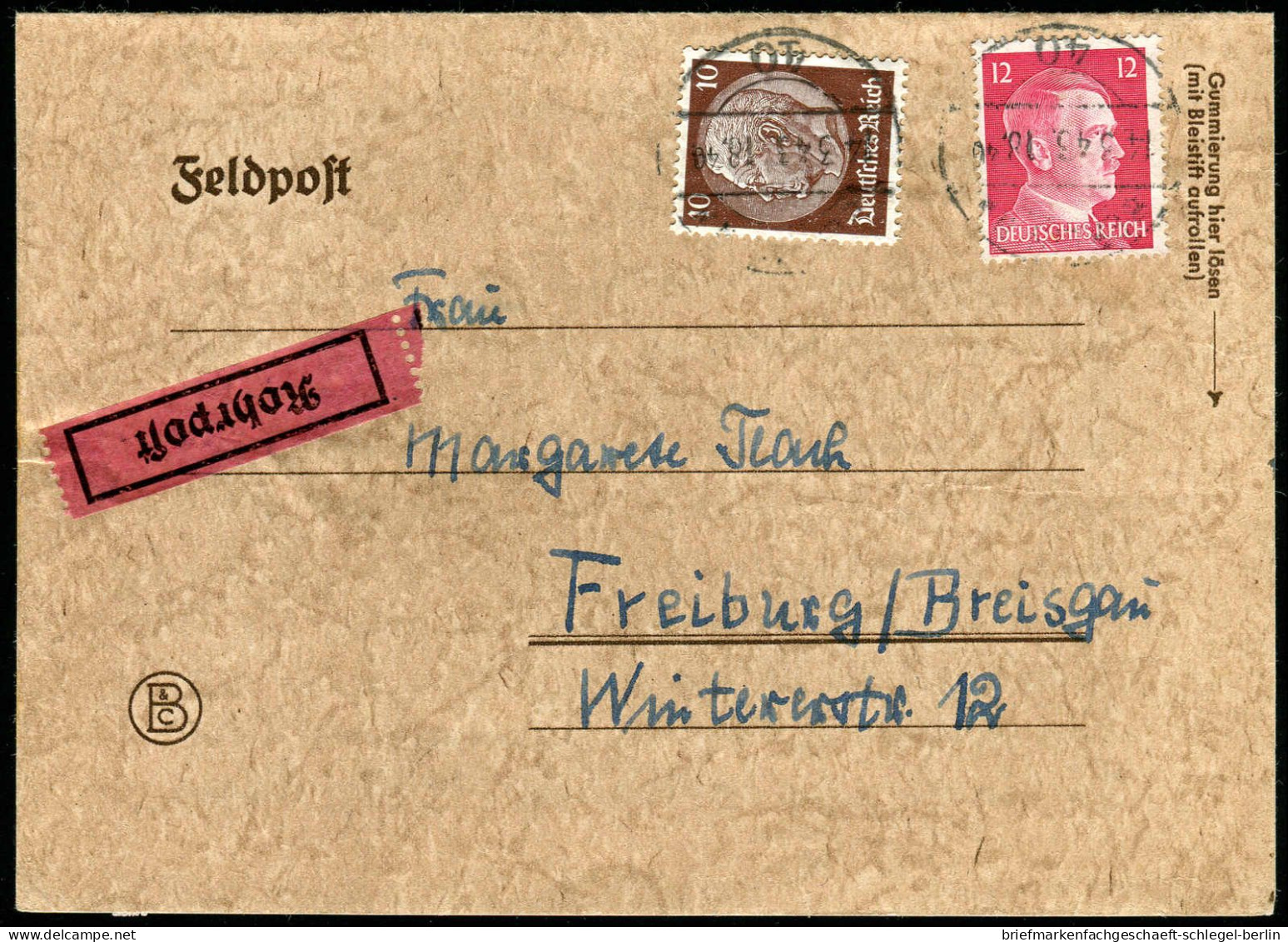 Berliner Postgeschichte, 1943, 518, 788, Brief - Cartas & Documentos